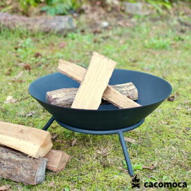 Fire Pit TAKIBITO 56cm BK タキビト 耐熱塗装済み 焚き火台 鋳物製 置くだけ簡単設置 （アウトドア・キャンプ対応）