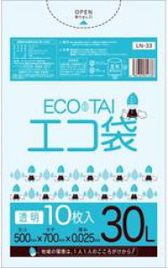 [���ꃁ�[�J�[5�P�[�X�ȏ㑗������][�|����]�G�R�� LN-33(30L)����[LLDPE][����0.025mm][10��×100��/�P�[�X]�s�T���L���E�v���e�b�N���K�㗝�X�t[���ƎҌ���]�k�C���E���ꗣ���͕ʓr����