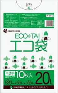 [���ꃁ�[�J�[5�P�[�X�ȏ㑗������][�|����]�G�R�� LN-29-52(20L)������[LLDPE][0.030��×520×600mm][10��×60��/�P�[�X]�s�T���L���E�v���e�b�N���K�㗝�X�t[���ƎҌ���]�k�C���E���ꗣ���͕ʓr����