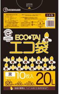 [���ꃁ�[�J�[5�P�[�X�ȏ㑗������][�|����]�G�R�� LN-27-52(20L)��[LLDPE][0.030��×520×600mm][10��×60��/�P�[�X]�s�T���L���E�v���e�b�N���K�㗝�X�t[���ƎҌ���]�k�C���E���ꗣ���͕ʓr����