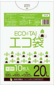 [���ꃁ�[�J�[5�P�[�X�ȏ㑗������][�|����]�G�R�� LN-24(20L)������[LLDPE][����0.025mm][10��×100��/�P�[�X]�s�T���L���E�v���e�b�N���K�㗝�X�t[���ƎҌ���]�k�C���E���ꗣ���͕ʓr����