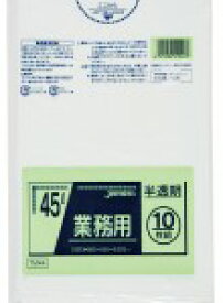 [同一メーカー3ケース以上送料無料][ポリ袋 45L 半透明] TM44（厚み0.025mm）[10枚×60冊][ジャパックス正規代理店]●(注)宛先が個人名の場合はお取り扱いできません※沖縄離島への配送は出来かねます