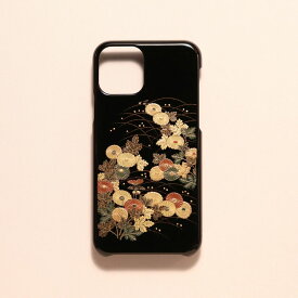 iPhone　11Pro　カバー高盛蒔絵　小菊