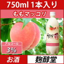(02621)【麹醇堂】モモマッコリ 750ml 桃味 韓国酒 桃マッコリ 【韓国食品・韓国料理・韓国食材・おかず】【韓国お土産・輸入食品・韓国酒・激安】 ★★