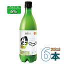 (02611)【あす楽】【送料無料】【麹醇堂】 生マッコリ 750ml ★ 6本 ★ センマッコリ クール便発送韓国酒 センマッコリ●セット 【韓国食品・韓国料...