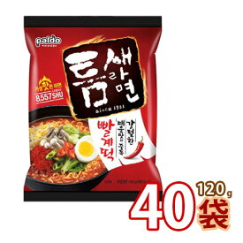 【Paldo】激辛トゥンセ ラーメン ★ 120g x 40袋 ★ 韓国食品 輸入食品 韓国食材 韓国料理 韓国お土産 韓国ラーメン 非常食品 防災用品 防災グッズ 乾麺 インスタントラーメン 辛いラーメン ラーメン 激安 ★★