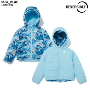 【正規品】 THE NORTH FACE ダウンジャケット BABY REVERSIBLE PERRITO HOODIE JACKET NJ3NN95 ☆ リバーシブル アウター 子供服 こども フード ルーズ ゆったり 男の子 女の子 韓国 ノースフェイス 【関税込/送