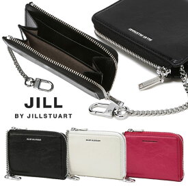 【正規品】 JILL BY JILLSTUART ミニ財布 カードケース EGG ZIPPER WALLET ☆ 財布 コインケース 小銭入れ レザー 牛革 光沢感 チェーン コンパクト ロゴ シンプル レディース 韓国 人気ブランド ジルスチュアート 【韓国発送/海外通販/関税込/送料無料】