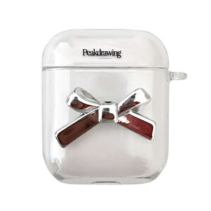 yKiz Peakdrawing AirpodsProP[X CzP[X Silver ribbon airpod clear hard case  CX GA[|bY v GA[|bYP[X GA[|bYJo[ S ؍ y֐ō/z