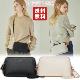 【正規品/送料無料】J.ESTINA / SARAH MINI CROSS BAG バッグ 鞄 クロスバッグ ショルダーバック レディース シンプル ロゴ フェイクレザー ストリート カジュアル 収納 韓国ファッション 韓国ブランド【韓国発送/海外通販/関税込】