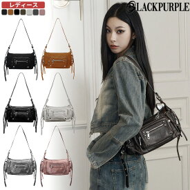 【正規品】 BLACKPURPLE ショルダーバッグ Marco Bag ☆ バッグ カバン レディース メンズ ストラップ調節 ロゴ 韓国 大人気 韓国ブランド 韓国ファッション ブラックパープル 【関税込/送料無料】