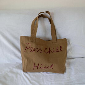 【正規品】 HOTEL PARIS CHILL エコバッグ Breezy Day Bag ☆ トートバッグ レディース ショルダーバッグ コットン 綿 可愛い 韓国 人気 韓国ブランド ホテルパリチル 【関税込/送料無料】