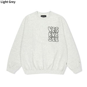 �y���K�i�z YESEYESEE �g���[�i�[ C-Logo Sweatshirt �� �X�E�F�b�g ���� �I�[�o�[�t�B�b�g �J�W���A�� �X�g���[�g �V���v�� ���f�B�[�X �����Y �t �H �~ �A�C�h���؍��t�@�b�V���� �؍��u�����h �C