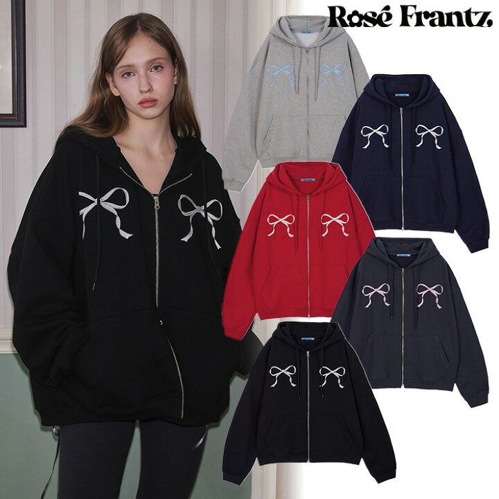 楽天市場】【正規品】 ROSE FRANTZ パーカー Sketch Ribbon Hood Zip 