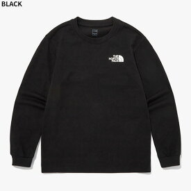 【正規品】THE NORTH FACE キッズ カットソー K'S COTTON BASIC L/S TEE NT7TQ01 ☆ ロンT 子供服 綿 コットン レディース キャンプ ロゴ シンプル 大人着用OK 韓国ファッション 韓国 ノースフェイス 【韓国発送/海外通販/関税込/送料無料】