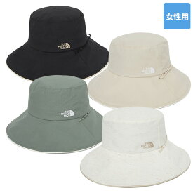 【正規品】 THE NORTH FACE ハット 帽子 W WIDE BRIM HAT NE3HQ07 ☆ レディース 長いつば ロゴ タグ 日光遮断 デイリー 吸湿速乾 メッシュ素材 人気 韓国 ノースフェイス 【韓国発送/海外通販/関税込/送料無料】