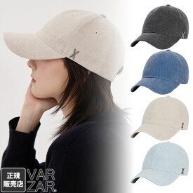 ★最大2000円クーポン＆ポイント2倍★VARZAR キャップ VA Stud Pigment Ball Cap ☆ 帽子 ボールキャップ カジュアル シンプル レディース メンズ 紫外線対策 小顔効果 韓国ファッション オールシーズン 韓国ブランド バザール 【正規品】