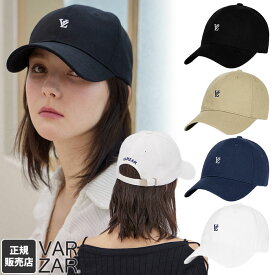 ★最大2000円クーポン＆ポイント2倍★VARZAR キャップ 帽子 VZ Minimal Logo Ball Cap ☆ ボールキャップ カジュアル シンプル レディース メンズ 紫外線対策 小顔効果 韓国ファッション オールシーズン 韓国ブランド バザール 【正規品】