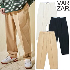 【正規販売店】VARZAR チノパン ゆったり Wide Tapered Wrinkle Free Chino Pants ☆ シンプル オーバーサイズ レディース メンズ ロングパンツ ストリート カジュアル 春 夏 秋 冬 人気 韓国ファッション 韓国ブランド バザール K-POP【韓国発送/海外通販/関税込/送料無料】