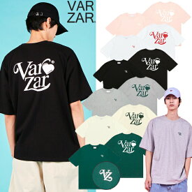 【正規販売店】VARZAR Tシャツ ゆったり Love VARZAR T-Shirts ☆ 半袖 ロゴ プリント ストリート カジュアル シンプル オーバーフィット レディース メンズ 韓国 人気 韓国ファッション 韓国ブランド バザール K-POP 【韓国発送/海外通販/関税込/送料無料】