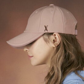 【正規販売店】VARZAR 小顔効果 深め キャップ Rose gold stud over fit ball cap ☆ 帽子 シンプル レディース 紫外線対策 無地 韓国ファッション オールシーズン 韓国ブランド バザール【韓国発送/海外通販/関税込/送料無料】