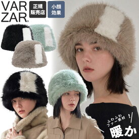 ＼期間限定10%OFF＆クーポン発行／ VARZAR バケハ ファー VA Square Longlabel Twotone Eco Fur Bucket Hat ☆ ハット 深め 防寒 ロゴ カジュアル シンプル レディース メンズ 韓国 大人気 芸能人 春 秋 冬 韓国ブランド バザール 【韓国発送/海外通販/関税込/送料無料】