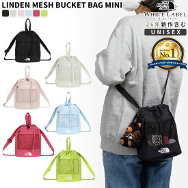 ★8/18限定 10％オフクーポン配布中★ ノースフェイス ショルダーバッグ LINDEN MESH BUCKET BAG MINI ☆ バケットバック トートバッグ レディース ロゴ 巾着 韓国 THE NORTH FACE 【正規品/関税込/送料無料】
