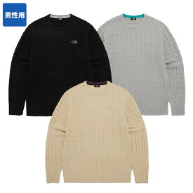 【正規品】 THE NORTH FACE セーター M'S JOURNEY SWEATER NT7AQ52 ☆ ウール メンズ 伸縮性 長袖 柔らかい 保温性 暖かい カジュアル シンプル ロゴ ワンポイント 秋 冬 ノースフェイス 【関税込/送料無料】