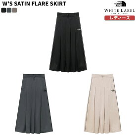 【正規品】 ノースフェイス スカート W'S SATIN FLARE SKIRT ☆ ロングスカート レディース フレア ロング サテン生地 ライン ロゴ エレガント 韓国 THE NORTH FACE 【関税込/送料無料】