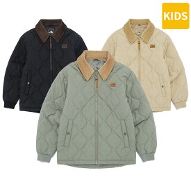 ★最大2000円クーポン＆ポイント2倍★ THE NORTH FACE ダウンジャケット K'S CAMPSITE V JACKET NJ3NQ54 ☆ アウター 子供服 こども 襟付き 軽量 ロゴ 男の子 女の子 韓国ファッション ノースフェイス【正規品】