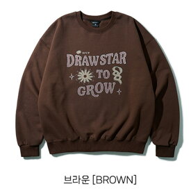 【購入特典Tシャツ付き！】 WV PROJECT トレーナー DRAW STAR SWEATSHIRTS MMMT7812 ☆ トップス オーバーフィット ゆったり メンズ レディース ユニセックス 韓国ファッション 韓国ブランド ダブリューブイプロジェクト 【送料無料】