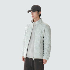 [SNOW PEAK APPAREL] �L�����v �u���b�N �X�^���h �l�b�N ���C�g �_�E�� �W���P�b�g �A�C�X �O���[ S26WUFDJ46IG