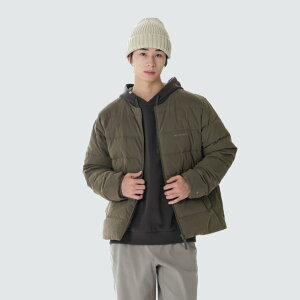 [SNOW PEAK APPAREL] CLEND ���E���h �l�b�N ���C�g �_�E�� �W���P�b�g �^�� �O���[ S26WMDDJ96TG