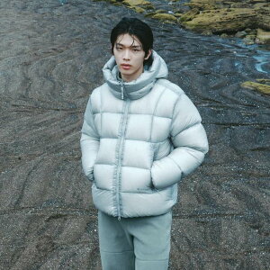 [SNOW PEAK APPAREL] �G�A�N���E�h 10D �w�r�[ �O�[�X �_�E�� �W���P�b�g �A�C�X �O���[ S26WMTDJ72IG