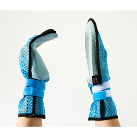 【ソンサミ】介護用 手袋 アトピー ミトン メッシュ 安全 制御 高齢者 認知症 寝たきり おむつ替え 看護 看護用品 介護用品 いたずら防止 自傷防止 固定ひも プレミアムレザー マジックテープ コットン生地 韓国産