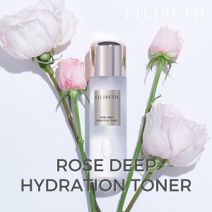 【国内発送】【正規取扱店】 LILIBETH ローズディープハイドレーショントナー リリベス 化粧水 韓国コスメ ダマスクローズ ローズウォーター ペプチド パンテノール