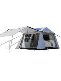 【限定50%OFF】ワンタッチ テント 4人-6人用 ?ロッジ型 パークテント 前室側室あり 設営簡単 自立式 2重層 UPF50+ 耐水圧2000mm 初心者向け 屋敷型テント キャンピング キャンプ アウトドア ファミリー 公園 収納袋付き