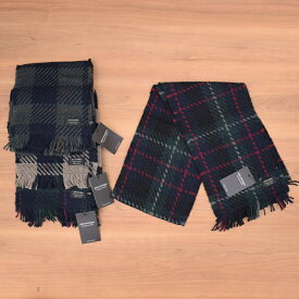 JOHN BRANIGAN (ジョン ブラニガン) 【MADE IN IRELAND】KNIT LOOK CHECK SCARF (アイルランド製 チェックスカーフ)