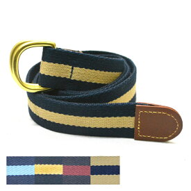 【4 COLOR】LEATHER MAN(レザーマン) DOUBLE RING SURCINGLE RIBBON BELT(ダブルリング コットンリボンベルト)