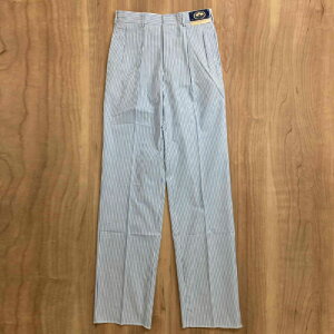 "80s DEADSTOCK" BRITISH KHAKI(�u���e�B�b�V���J�[�L) 2TUCK WIDE STRIPE TROUSSER(80�N�� �f�b�h�X�b�N 2�^�b�N ���C�h �X�g���C�v �g���E�U�[)