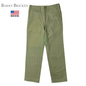 BARRY BRICKEN(バリーブリッケン) 【MADE IN U.S.A】 "MILITARY" PANTS/TROUSER(アメリカ製 ミリタリーパンツ/トラウザー) TWILL(ツイル) OLIVE