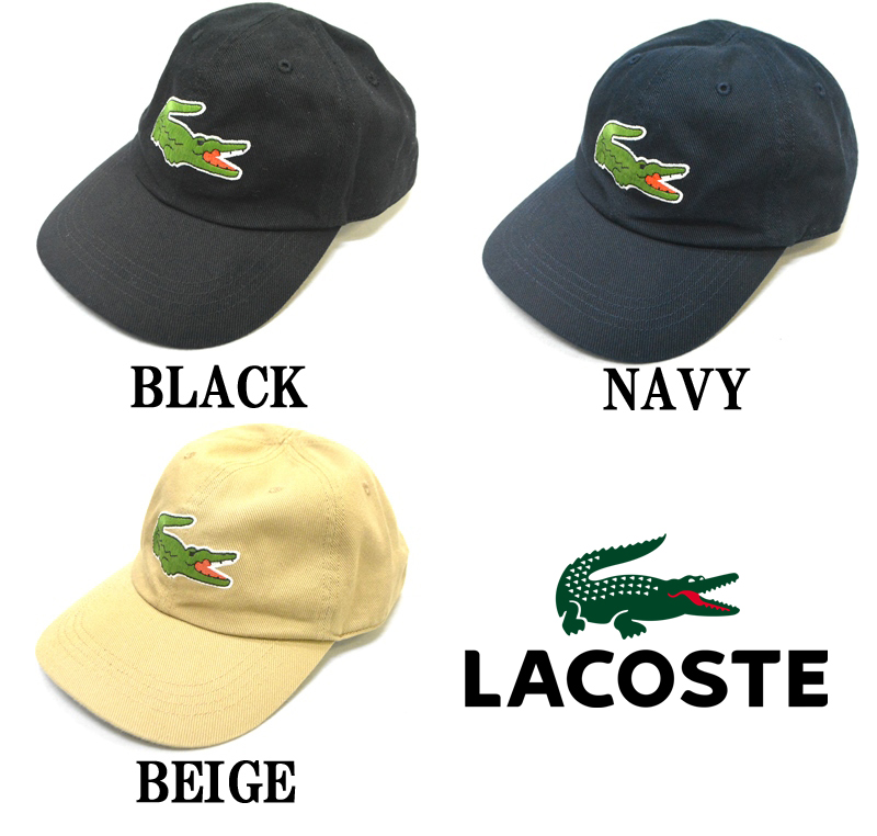 楽天市場】【3 COLOR】LACOSTE(ラコステ) CAP(キャップ/ベースボール 