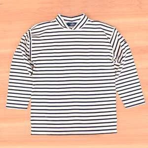 SAINT JAMES(�Z���g�W�F�[���X) �yMADE IN FRANCE�zGIENS II MOCK-NECK BASQUE SHIRT(�t�����X�� ���b�N�l�b�N�o�X�N�V���c) ECRU/MARINE(NATURAL/NAVY)