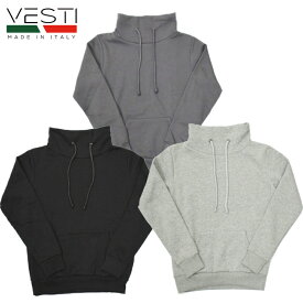【3 COLORS】VESTI(ヴェスティ) 【MADE IN ITALY】 MOCK NECK SWEAT SHIRTS(モックネックスウェットシャツ)