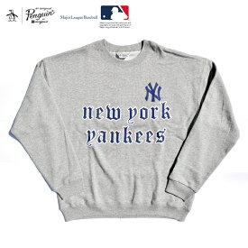 MLB(メジャーリーグベースボール) × MUNSINGWEAR(マンシングウェア) PRINT SWEAT SHIRTS(プリントスウェットシャツ) NEWYORK YANKEES (ニューヨークヤンキース)