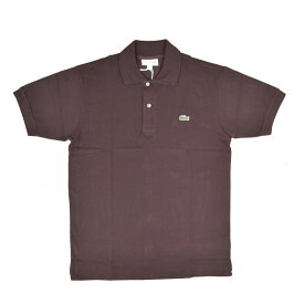 FRANCE LACOSTE(直輸入フランスラコステ) #L1212 S/S PIQUE POLOSHIRTS(半袖 鹿の子 ポロシャツ) BUFFLE (DK.BROWN) (3LA)