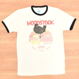 BLUESCENTRIC（ブルースセントリック）"WOODSTOCK FESTIVAL" RINGER-TSHIRTS (ウッドストックフェスティバル リンガーTシャツ)