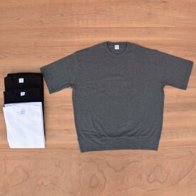 GICIPI(ジチピ) 【MADE ITALY】S/S CREW NECK RIB T-SHIRTS "TONNO" (イタリア製 クルーネック コットン リブ Tシャツ)