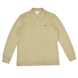 JAPAN LACOSTE(ジャパンラコステ) L1312 L/S PIQUE POLOSHIRTS(長袖 鹿の子 ポロシャツ) CB8(BEIGE)