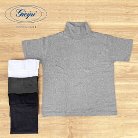 GICIPI(ジチピ) 【MADE ITALY】S/S TURTLE / MOCK NECK COSTINA T-SHIRTS "SUALO" (イタリア製 タートルネック / モックネック Tシャツ)